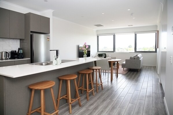 open plan kitchen 