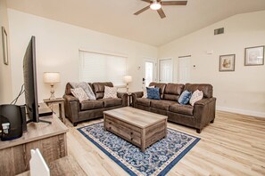 Comfortable living room to relax & watch TV!