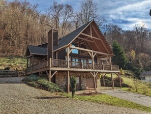 Front of Home with Mountain Views