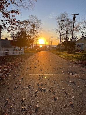 A few steps from the front door, picture taken in October