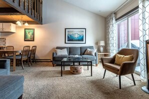 Living room with a smart TV