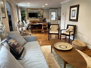 Open space connects Living with dinning table
