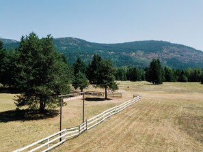 Aerial view of your private mountain escape — 50 acres all to yourself