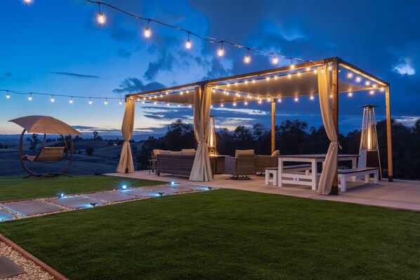 Amazing and huge patio with views.