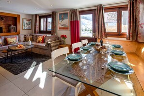 Open plan living dining room