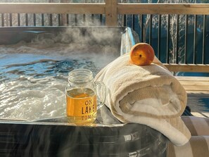 Submerge yourself in total relaxation and soak in the peace of the forest and mountain air.