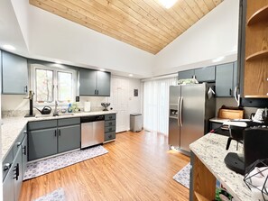 Fully stocked kitchen 