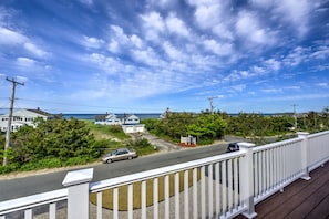 Views of the ocean from the balcony.