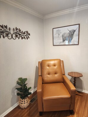 Cozy sitting corner in the Living room.
