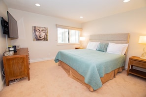 Master Bedroom Retreat with a comfortable King Bed and 48" Sony TV!