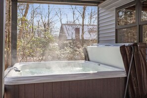 Large Hot Tub with Drink Rail for those Adult Bevarages