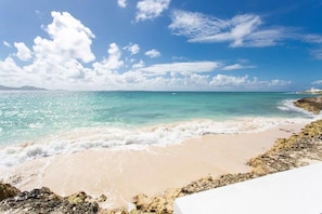 Our beach which is perfect for swimming and snorkelling