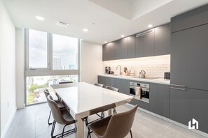 Plenty of space to enjoy meals at home