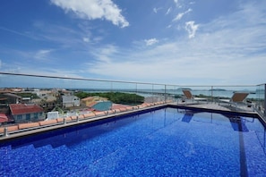 Stunning communal pool with amazing view