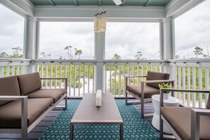 Lost Key Afterdune Delight Balcony Overlooking Palm Trees