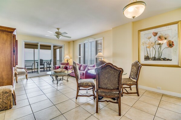 Beach Colony Tower 13D Dining Area And Living Room