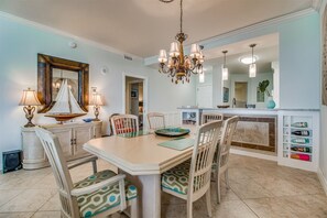 Beach Colony West 9B Dining Room and Kitchen