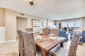 Sandy Key 217 Dining Room and Living Room