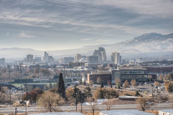 Reno Skyline from the deck.  Sit and enjoy!