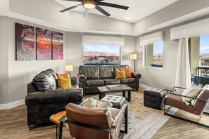 Enjoy the View of the Surrounding Red Rocks in St George from the comfort of your Living Room