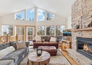 lofted and bright main living area
