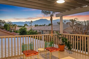 Balcony with mountain views