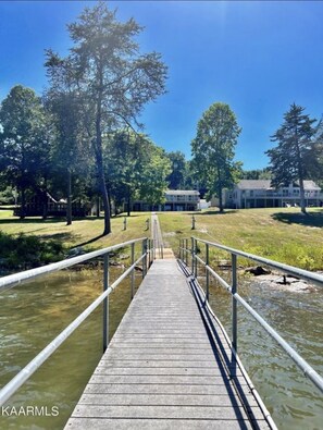 from the dock looking back toward the home