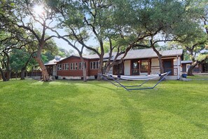View of the front of the main house