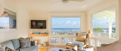 Living Room with ocean view