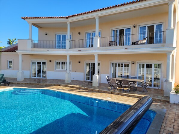 Pool and back of villa