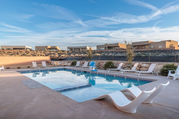 Private Pool and Hot Tub - Relax in this private hot tub and pool right outside your door.