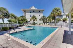 Condominium gated pool. Code provided upon booking. 