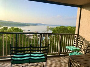 Balcony with lake view