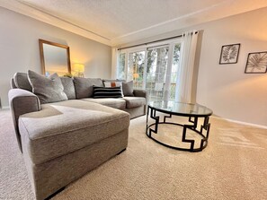 Living Room with sliding door balcony access