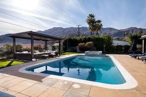 Take a dip in the pool to cool off from the Palm Springs sun