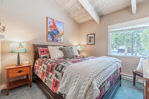 Upstairs bedroom with King bed.