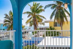 Savor the breathtaking beauty of this panoramic view from your upstairs balcony, a picturesque backdrop for relaxation at its finest.