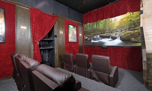 Chalet in the Sky's theater room