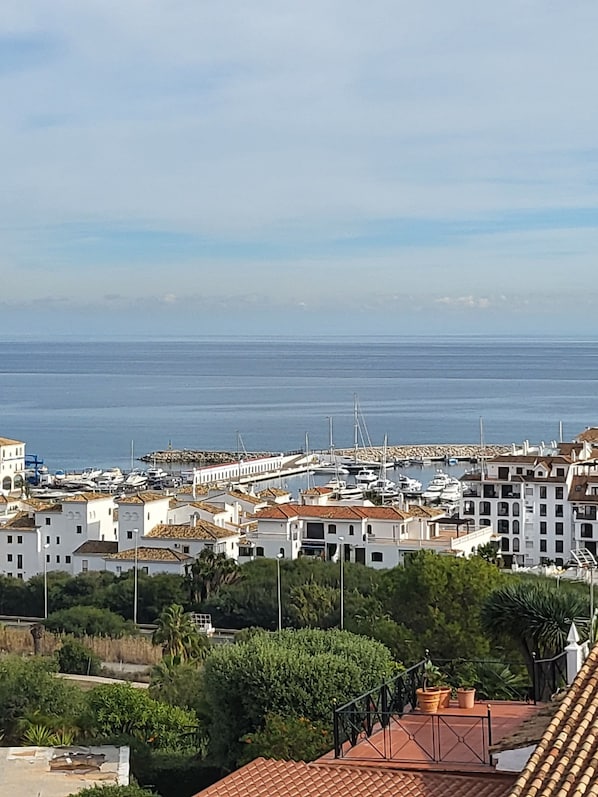 Vista a la playa o el mar