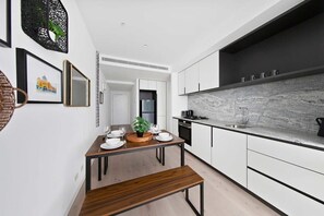 A kitchen & dining area.