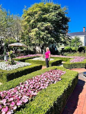 The Inn’s flower garden