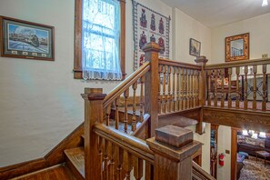 This is the landing on the stairway that leads to the 2nd floor.