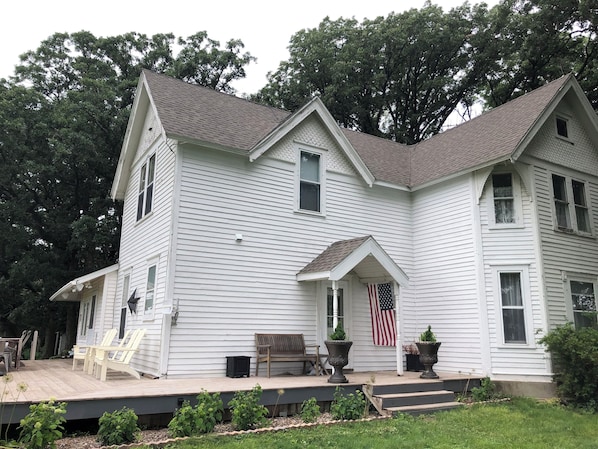 Farmhouse with deck