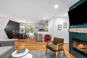 Modern, open-concept living space