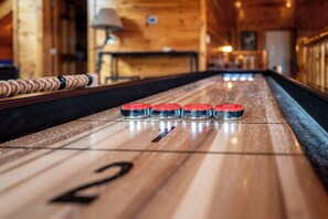 Shuffle over to the game room on the top floor