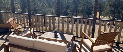 View of Pike's Peak from upstairs patio