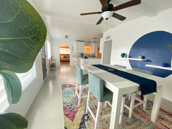 Dining area with seating for four
