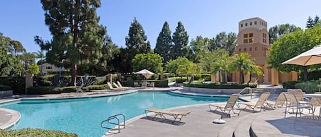 Pool Area with Hot Tub