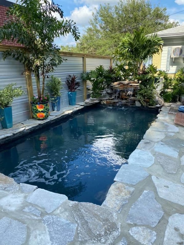 Lagoon Wading pool to relax at end of day