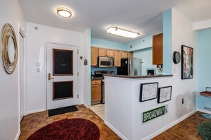 Entryway and Kitchen